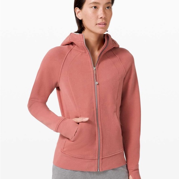 lululemon athletica Tops Lululemon Full Zip Scuba Hoodie In Brier